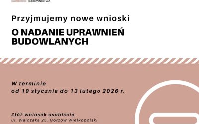 Przyjmujemy nowe wnioski o nadanie uprawnień